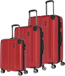 Zestaw walizek podróżnych ABS Travelite 73040 czerwony