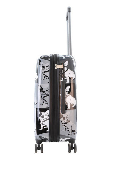 Walizka średnia twarda ABS Saxoline Bulldog Mono 67 czarna