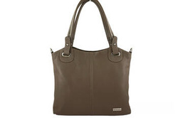 Torebka damska shopper Barberini's 982-9 ciemnobeżowa