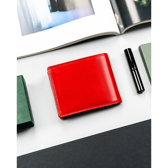 Etui na karty skórzane 4U Cavaldi CW1012-LGV czerwone
