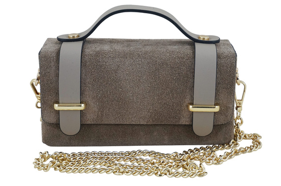 Kuferek damski skórzany Barberini's 1010-2 beżowy