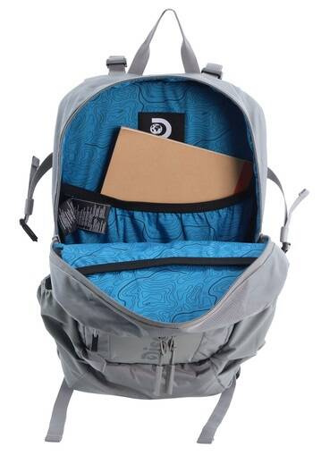 Plecak podróżny z poliestru Discovery Outdoor 611 szary