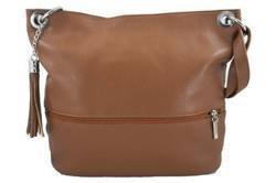 Torebka damska hobo Barberini's 163-12 jasnobrązowa