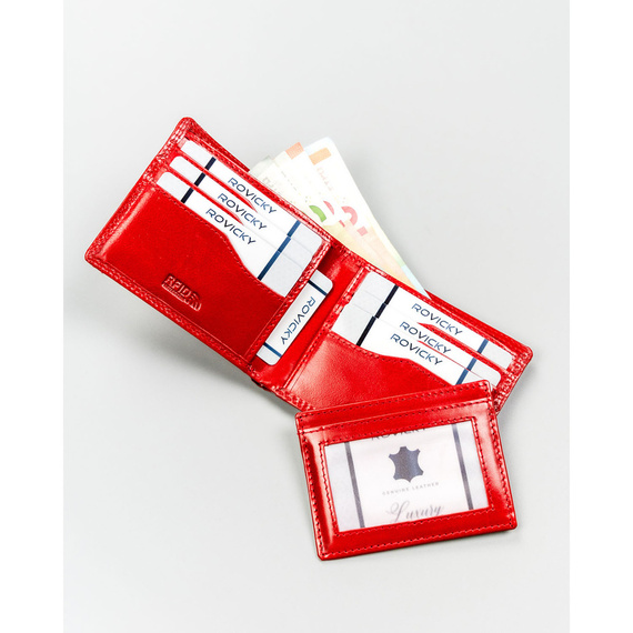 Etui na karty skórzane 4U Cavaldi CW1012-LGV czerwone
