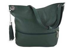 Torebka damska hobo Barberini's 163-42 ciemnozielona