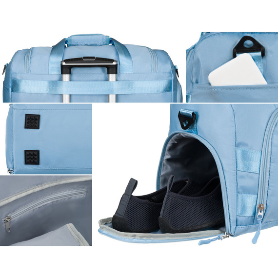 Torba sportowa Peterson 24427 błękitna