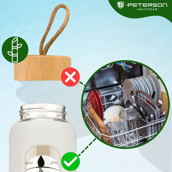 Butelka na wodę Peterson SBW-01 beżowa