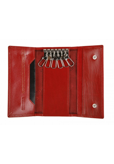 Etui na klucze skórzane Vip Collection London2 02 czerwone