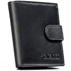 Portfel męski RFID skórzany 4U Cavaldi N0036L-GPL czarny