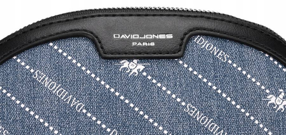 Listonoszka damska półokrągła David Jones CH21050 niebieska