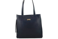 Torebka damska tote skórzana Barberini's 930-4 granatowa