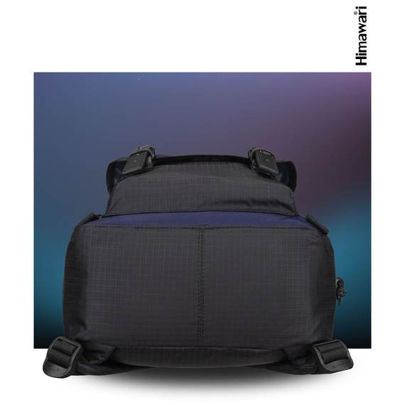 Plecak damski miejski Himawari 188L-86 czarno-granatowy