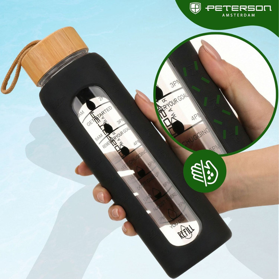 Butelka na wodę Peterson SBW-01 czarna