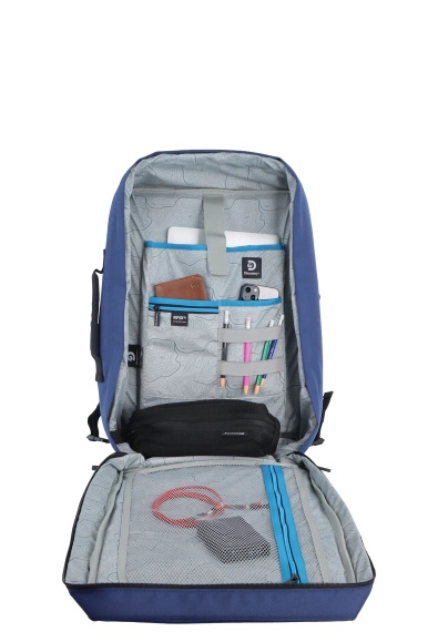 Plecak na laptopa z poliestru Discovery Andes 400 granatowy