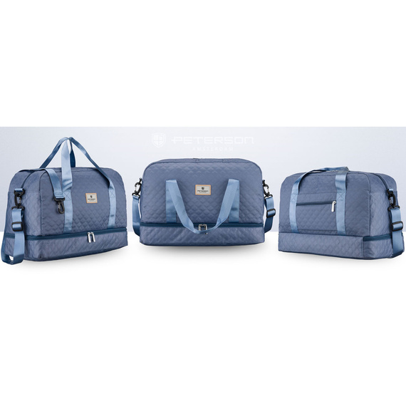 Torba sportowa z poliestru Peterson PIK-01 jasnoniebieska