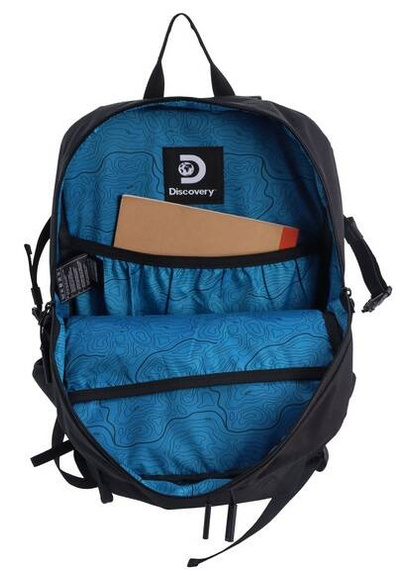 Plecak podróżny z poliestru Discovery Outdoor 611 czarny