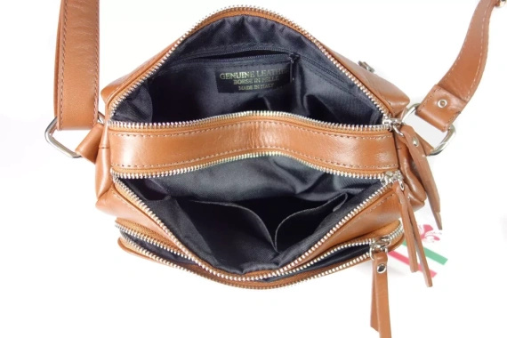Listonoszka damska skórzana Florence VP3X1C camel