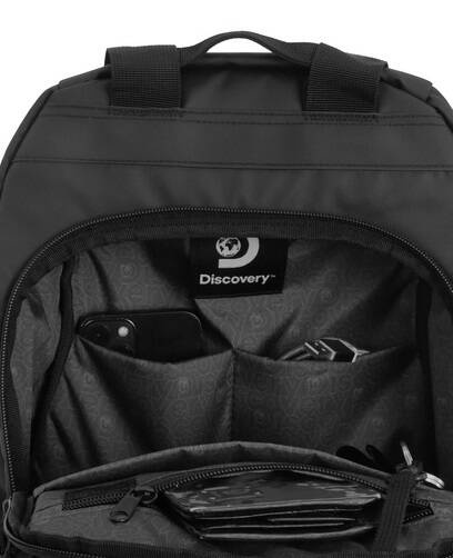 Plecak miejski z poliestru Discovery Urban 3440 czarny