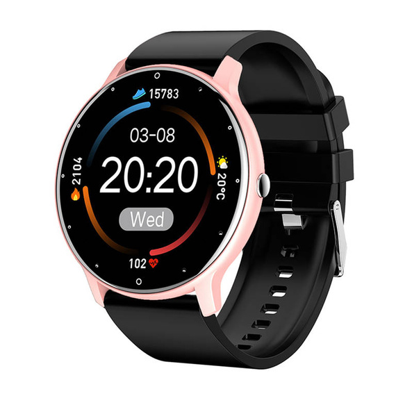 Smartwatch unisex Gravity GT1-2 czarno-różowy
