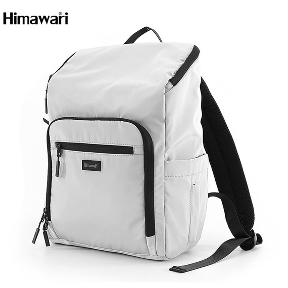 Plecak damski na laptopa Himawari 1223-02 jasnoszary