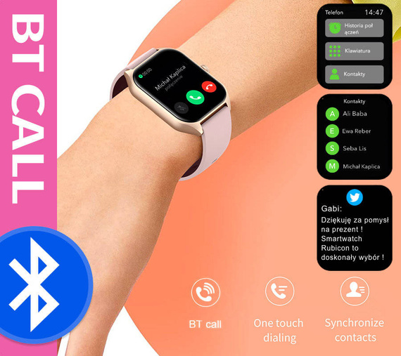 Smartwatch unisex Rubicon RNCF03 czarny