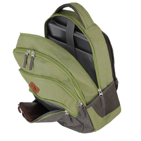 Plecak na laptopa Travelite Basics Melange zielony