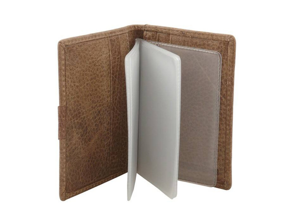 Etui na karty skórzane Beverly Hills Polo Club BH-276 camel