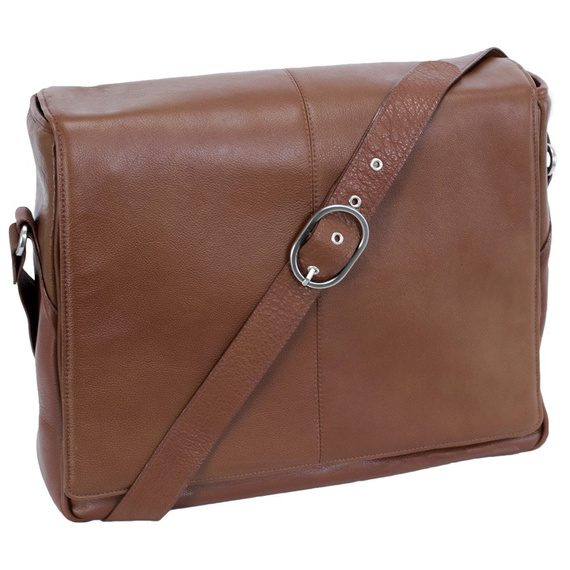 Torba na laptopa męska McKlein San Francesco brązowa