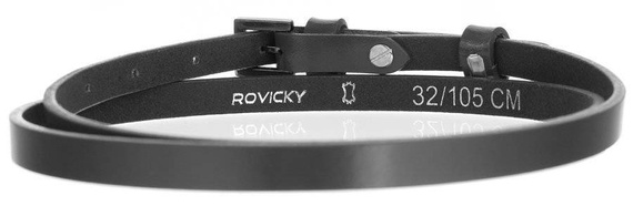 Pasek damski skórzany Rovicky PRD-1-N-105 szary