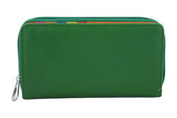 Portfel damski RFID skórzany Barberini's D-8601-38 zielony
