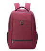 Plecak na laptopa z poliestru Delsey Element bordowy