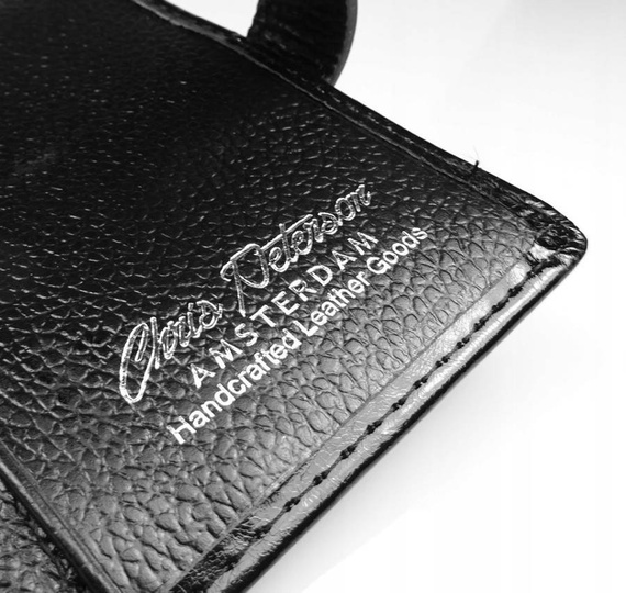 Etui na karty damskie skórzane Peterson PL-102 czarne
