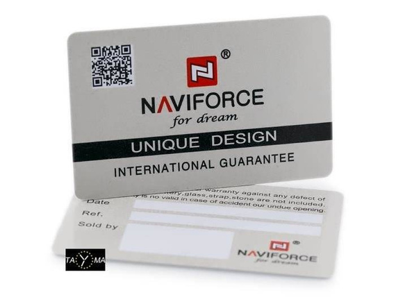 Zegarek męski Naviforce NF9097 srebrno-brązowy