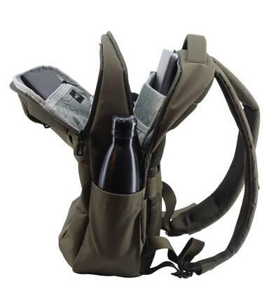 Plecak na laptopa z poliestru Discovery Downtown 941 khaki