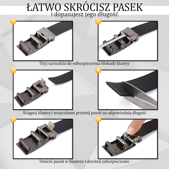 Pasek damski skórzany Beltimore D73 110 cm ciemnobrązowy