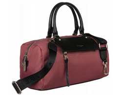 Torebka damska bagietka z tkaniny David Jones 6702-6 różowa
