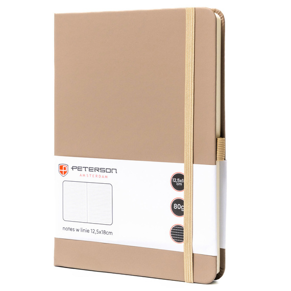 Notes B6 w linie Peterson NOT-6-LN-53 khaki