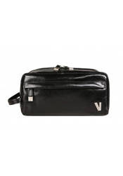 Kosmetyczka podróżna skórzana Vip Collection Y30904 czarna