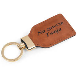Brelok skórzany Tizano B4 camel