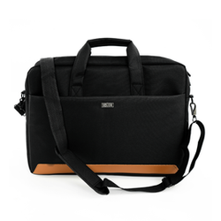 Torba na laptopa z tkaniny Solier SM03 czarna