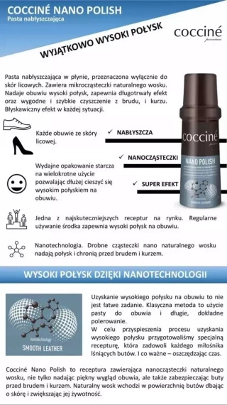Pasta w płynie do skóry gładkiej Coccine bezbarwna 75 ml