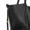 Torebka damska shopper skórzana Solier FL28 czarna