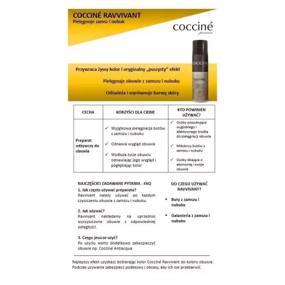 Renowator do zamszu i nubuku Coccine granatowy 250 ml