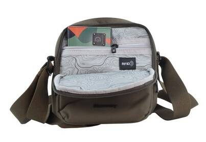 Saszetka na ramię z poliestru Discovery Downtown 912 khaki