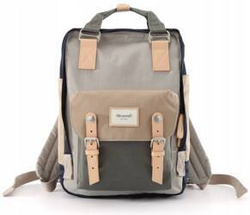 Plecak na laptopa Himawari 188L-77 szaro-granatowy
