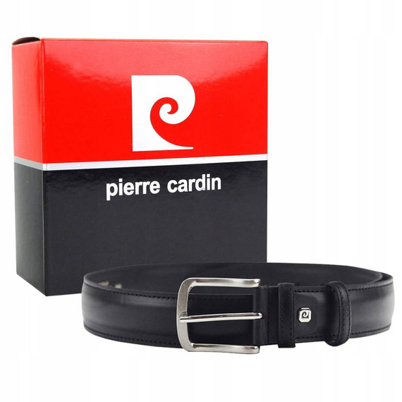 Pasek męski skórzany Pierre Cardin 6209 czarny