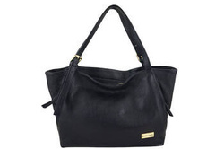 Torebka damska shopper skórzana Barberini's 987-1 czarna