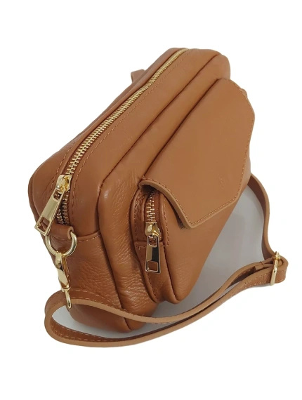 Listonoszka damska skórzana Vera Pelle MCZ45C camel