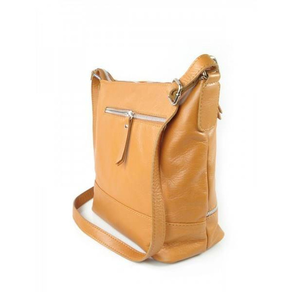 Listonoszka damska skórzana Vera Pelle VP1033C camel