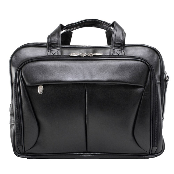 Torba na laptopa męska skórzana McKlein Pearson czarna